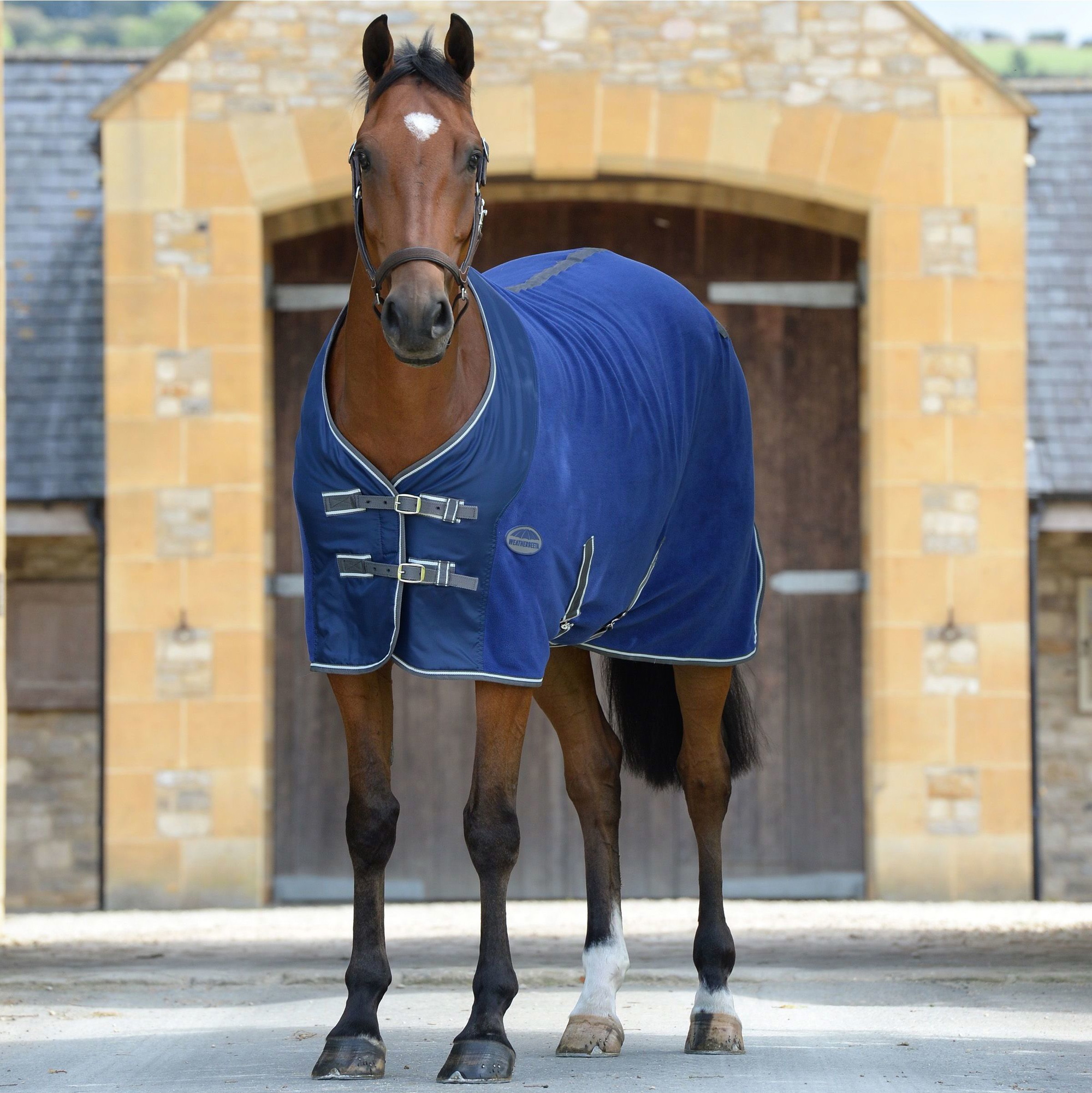Weatherbeeta Fleece Cooler Standard Neck 1000441 - Dark Blue